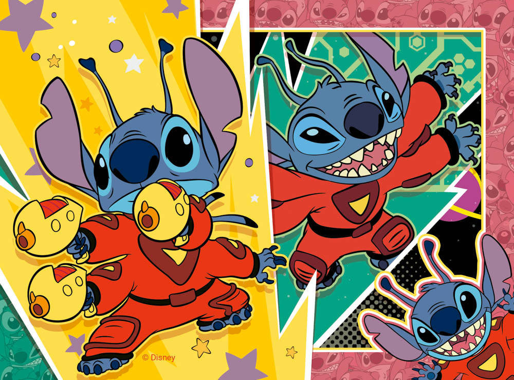 Disney Stitch 4 pack Jigsaw Puzzle box
