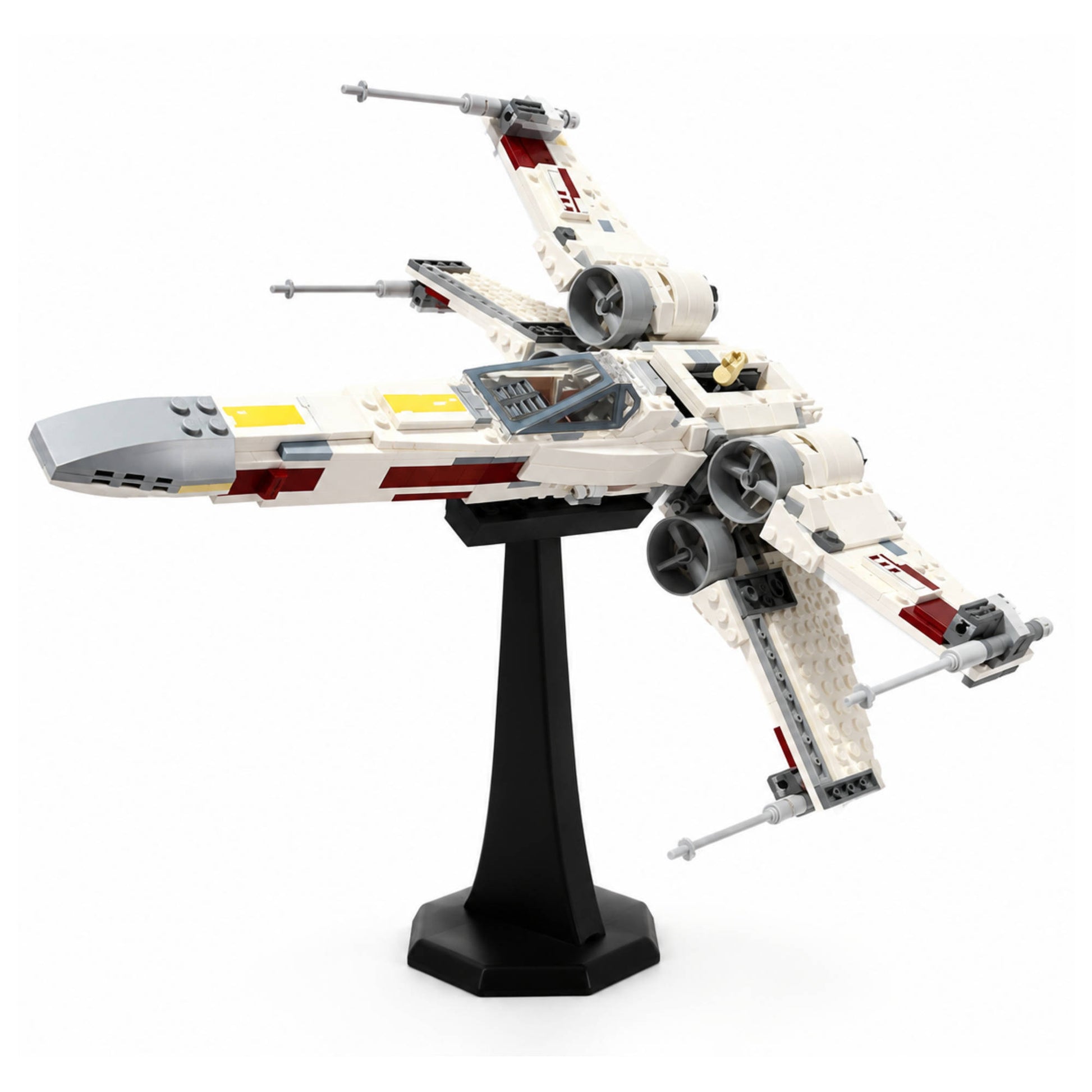 Lego mounted on the DisplayX 45° Angled 20cm Universal LEGO Display Stand
