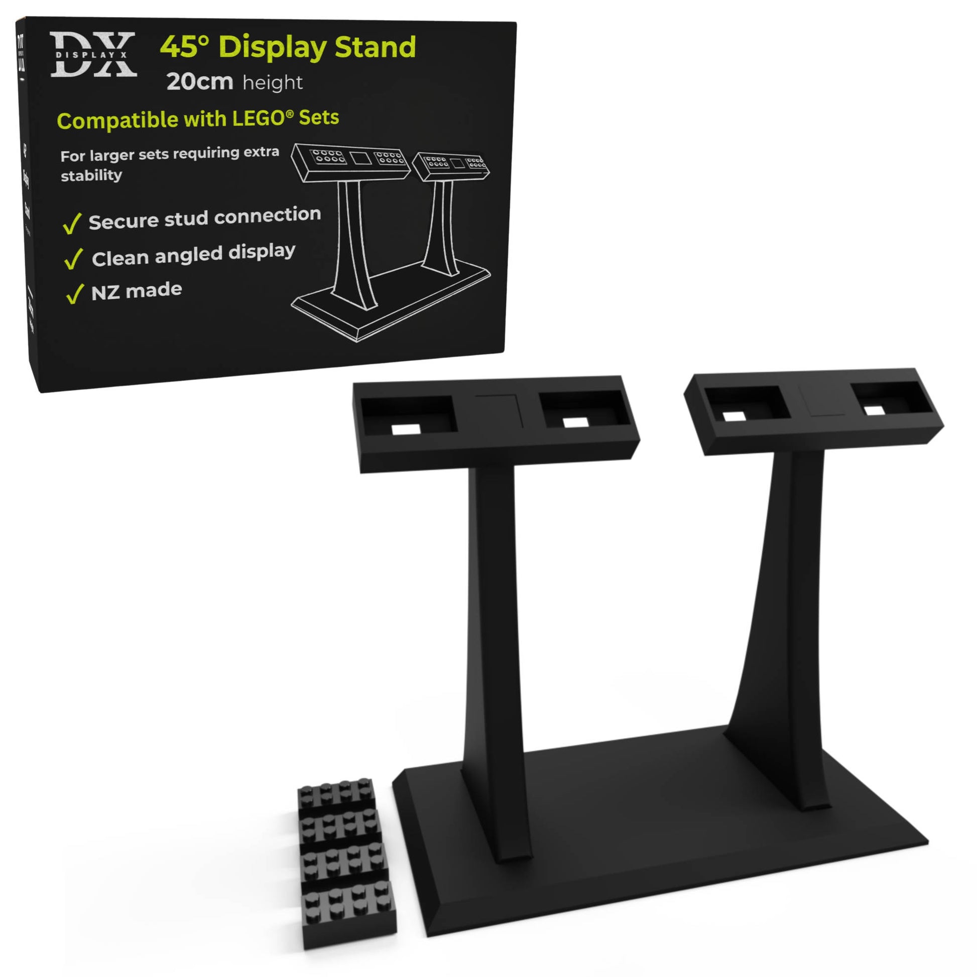 DisplayX 45° Angled 20cm Universal LEGO Display Stand - Large