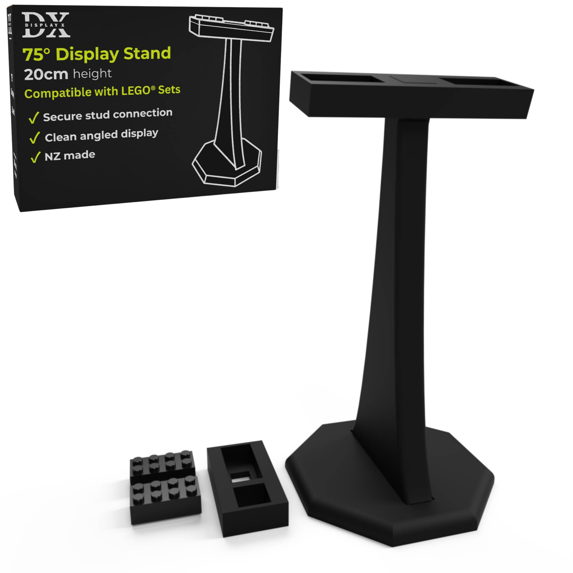 DisplayX 75° Angled 20cm Universal LEGO Display Stand