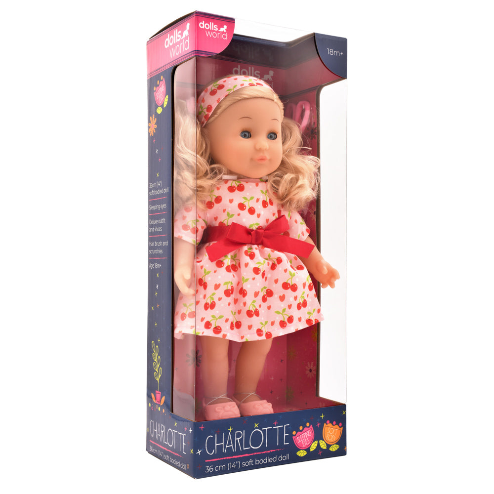 Dolls World 14 Inch Doll Set - Charlotte, in packaging