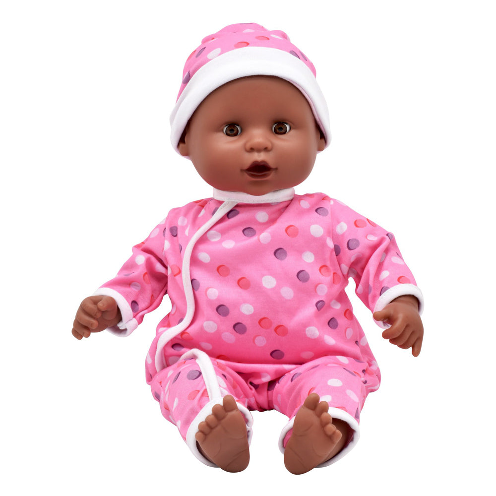 Dolls World Baby Doll Joy - Spots Romper Brown