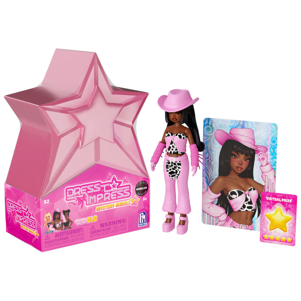 Black hair Dress To Impress Series 2 Mystery Model Doll