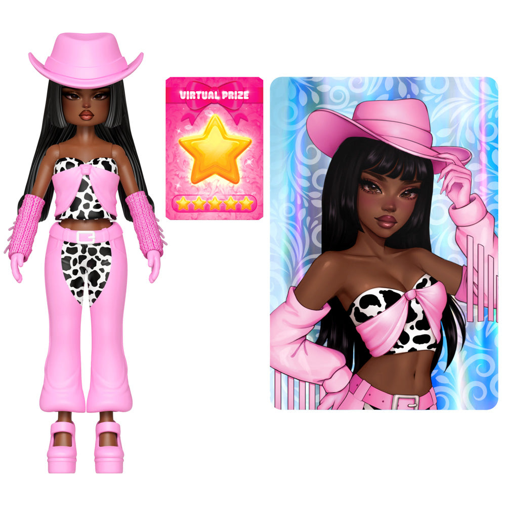 Black hair Dress To Impress Series 2 Mystery Model Doll