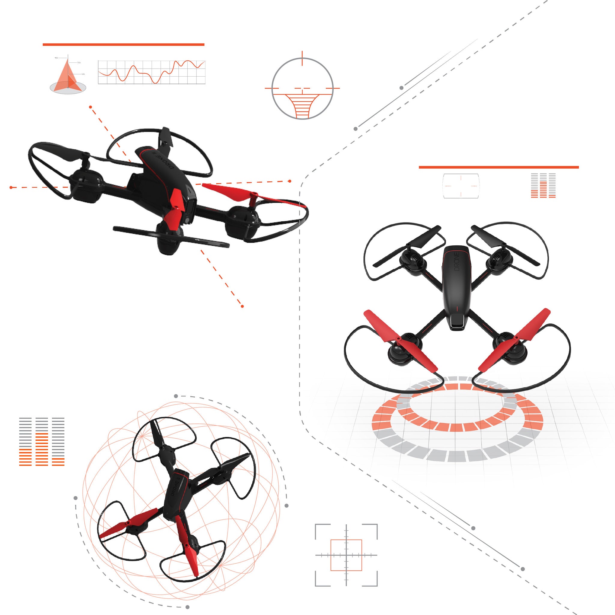 Sharper Image 10 Inch Mach X Video Drone