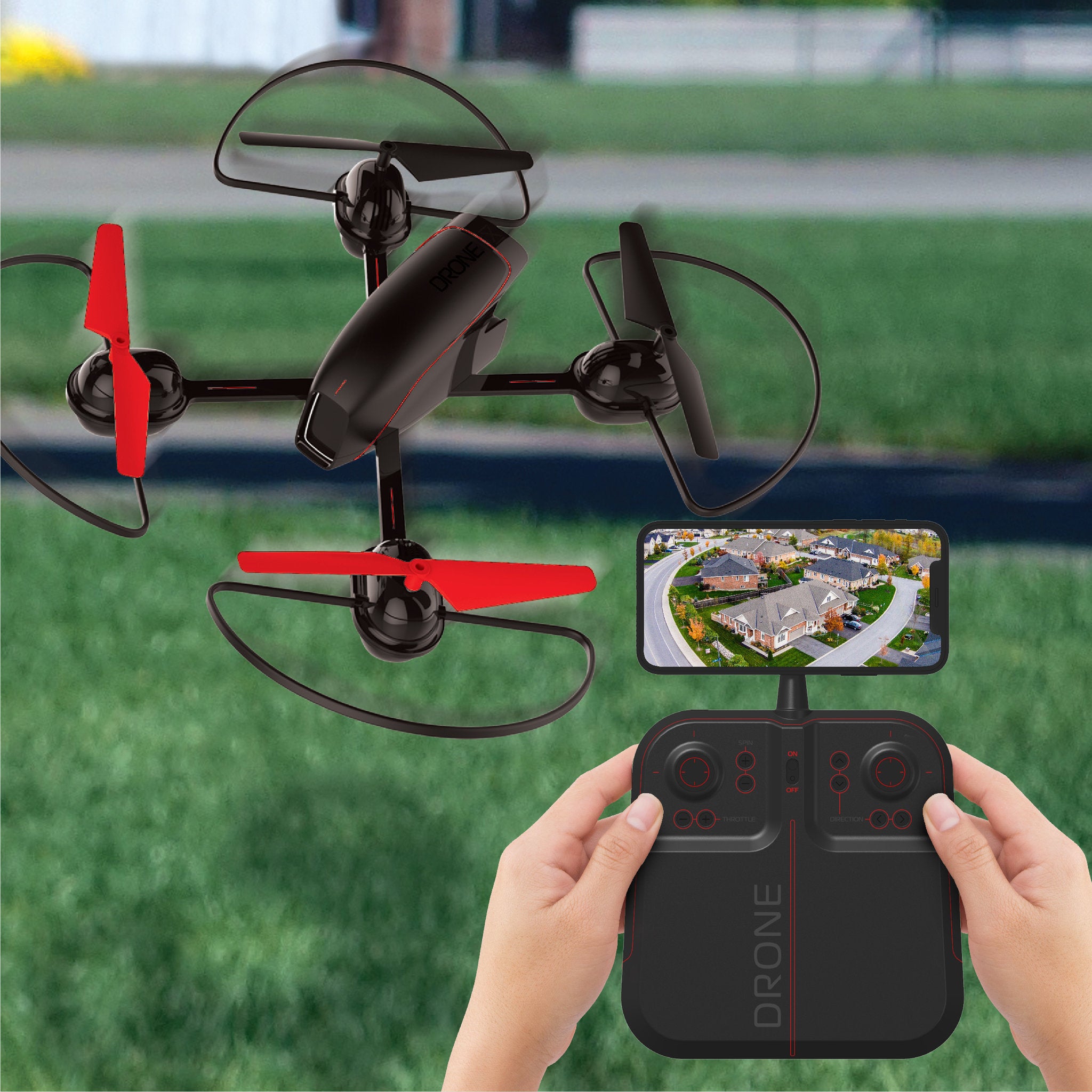 Sharper Image 10 Inch Mach X Video Drone