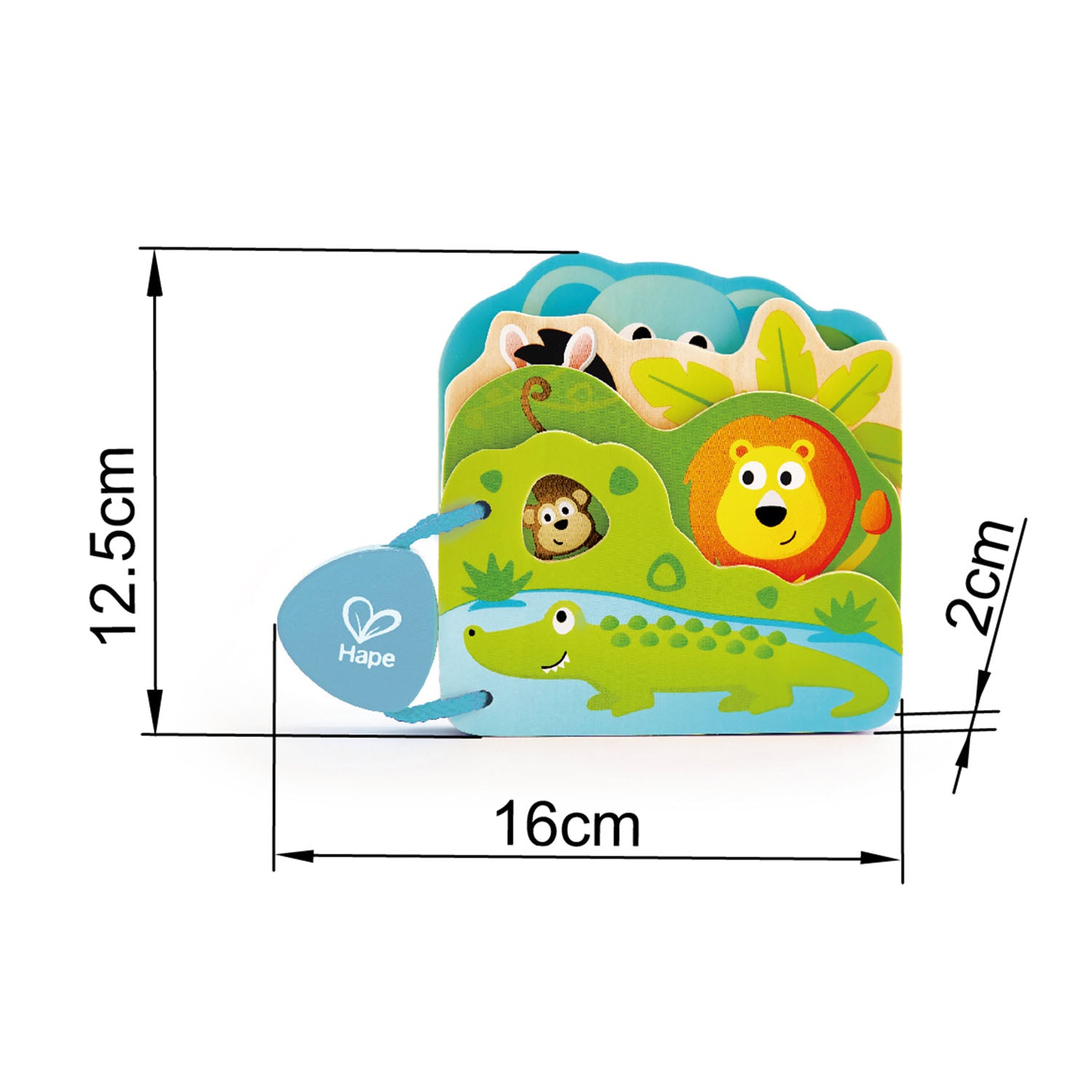 Hape Babys Wild Animal Book