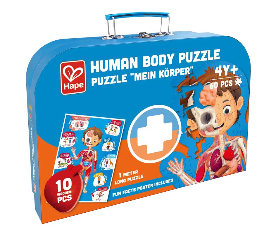 Hape 60 Piece Human Body Puzzle