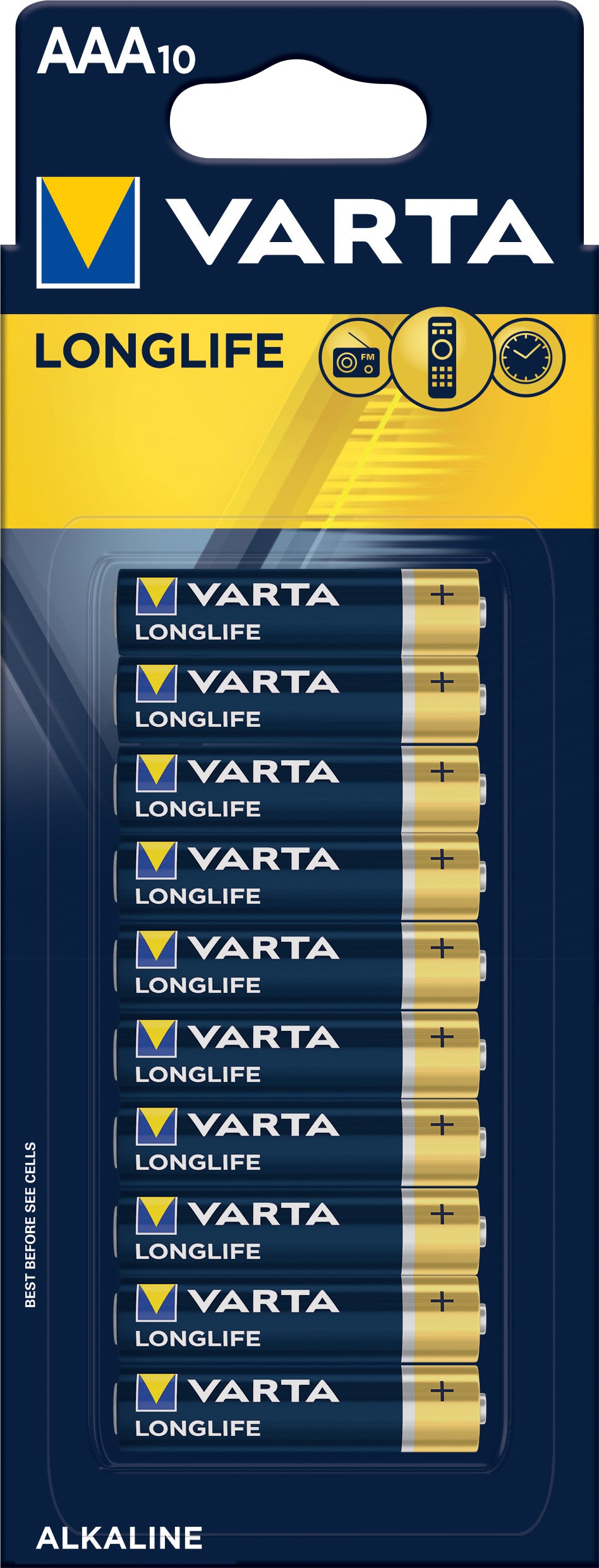 Varta Longlife AAA Battery 10 Pack