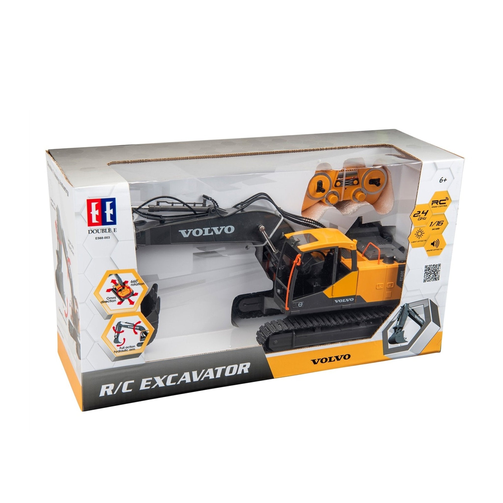 Double Eagle 1:16 Remote Control Volvo Excavator