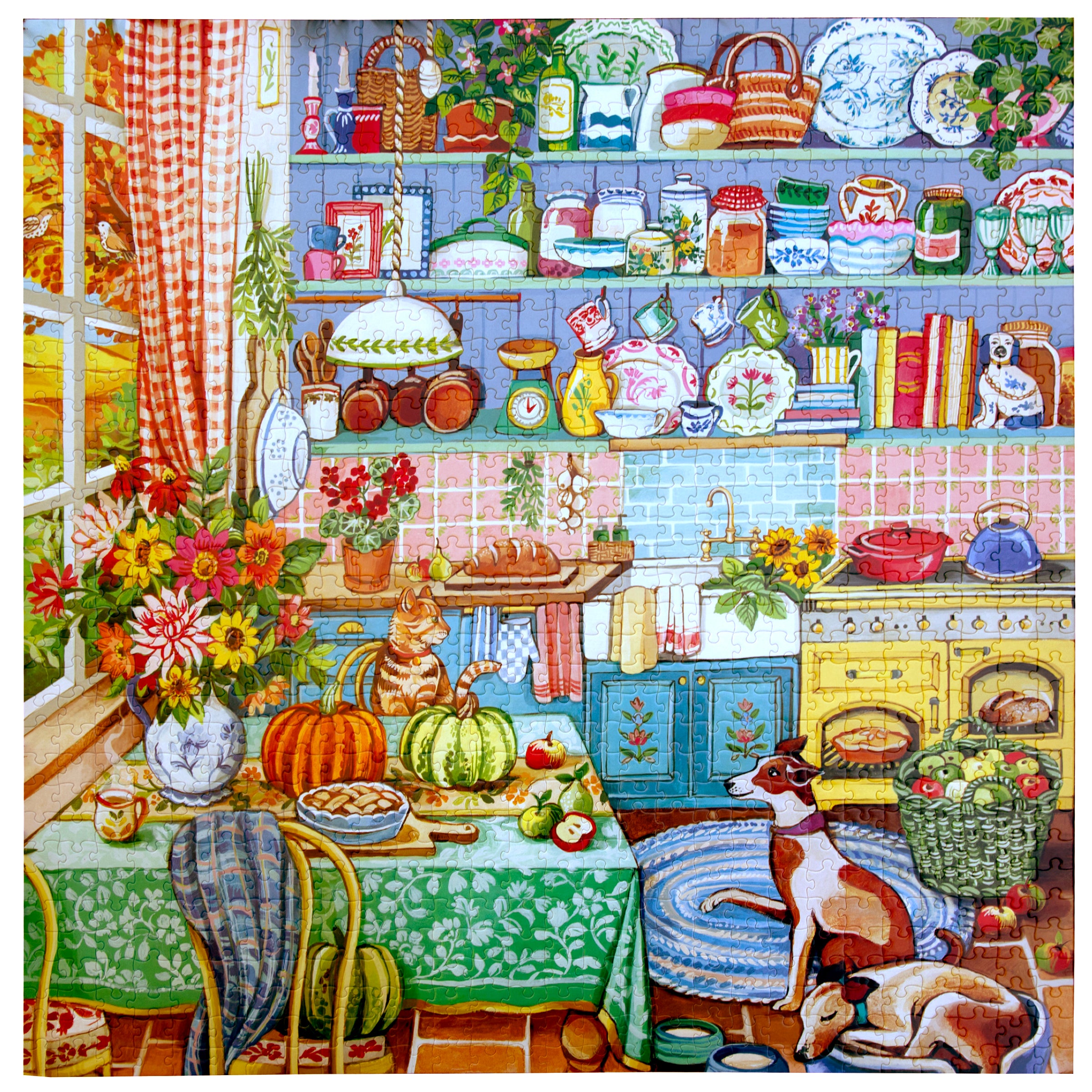 eeBoo 1000pc Jigsaw Puzzle -Harvest Kitchen