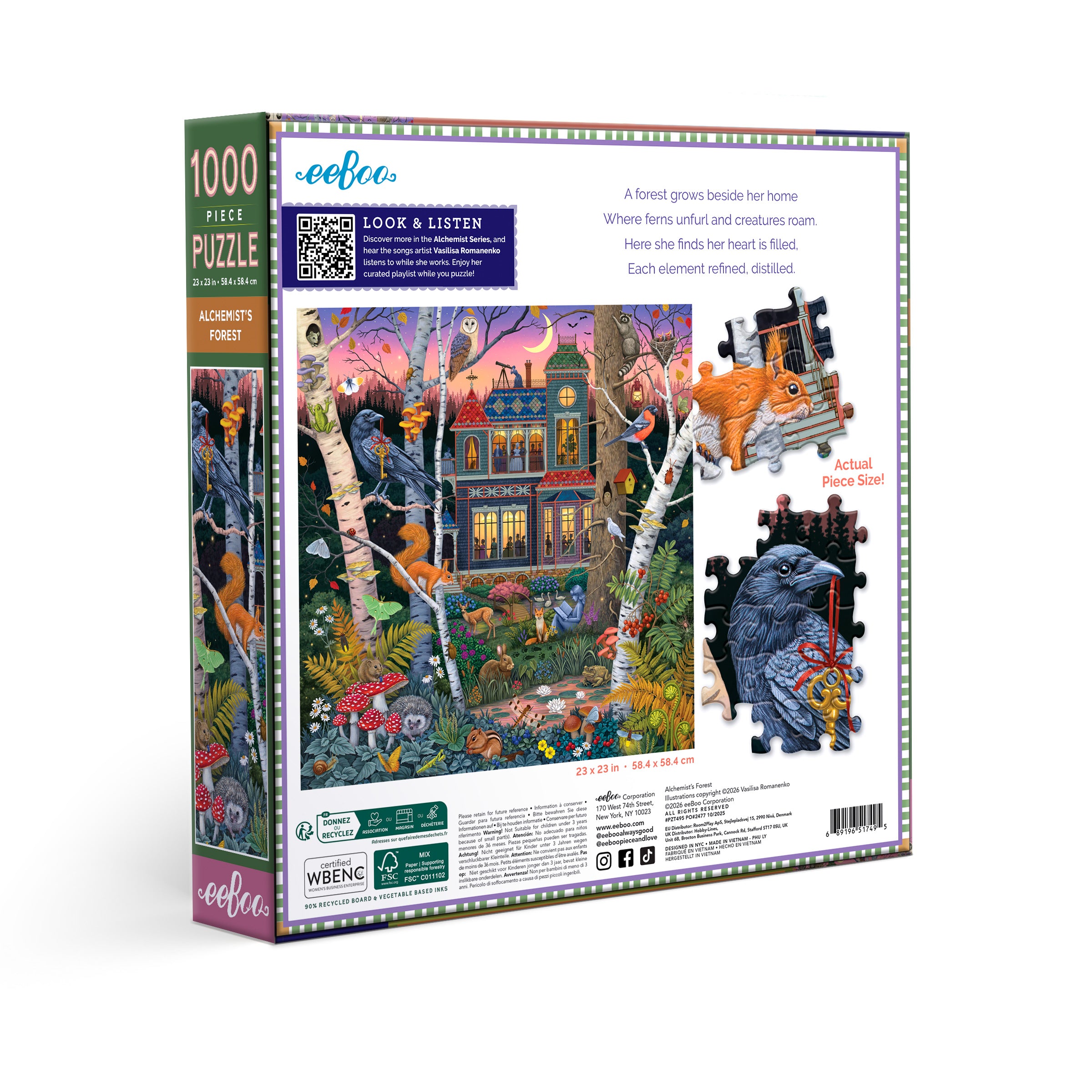 eeBoo 1000pc Jigsaw Puzzle -Alchemist's Forest
