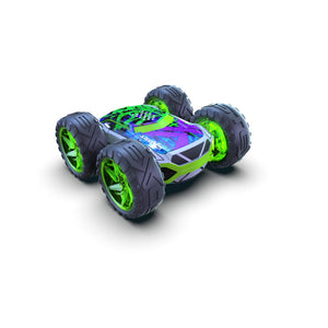 Silverlit Exost Coche RC Todoterreno Cross 360 Rojo – Conducción 360° En 2 Caras, Velocidad 12 Km/h, Batería USB, Juguete Para Niños +5 Años