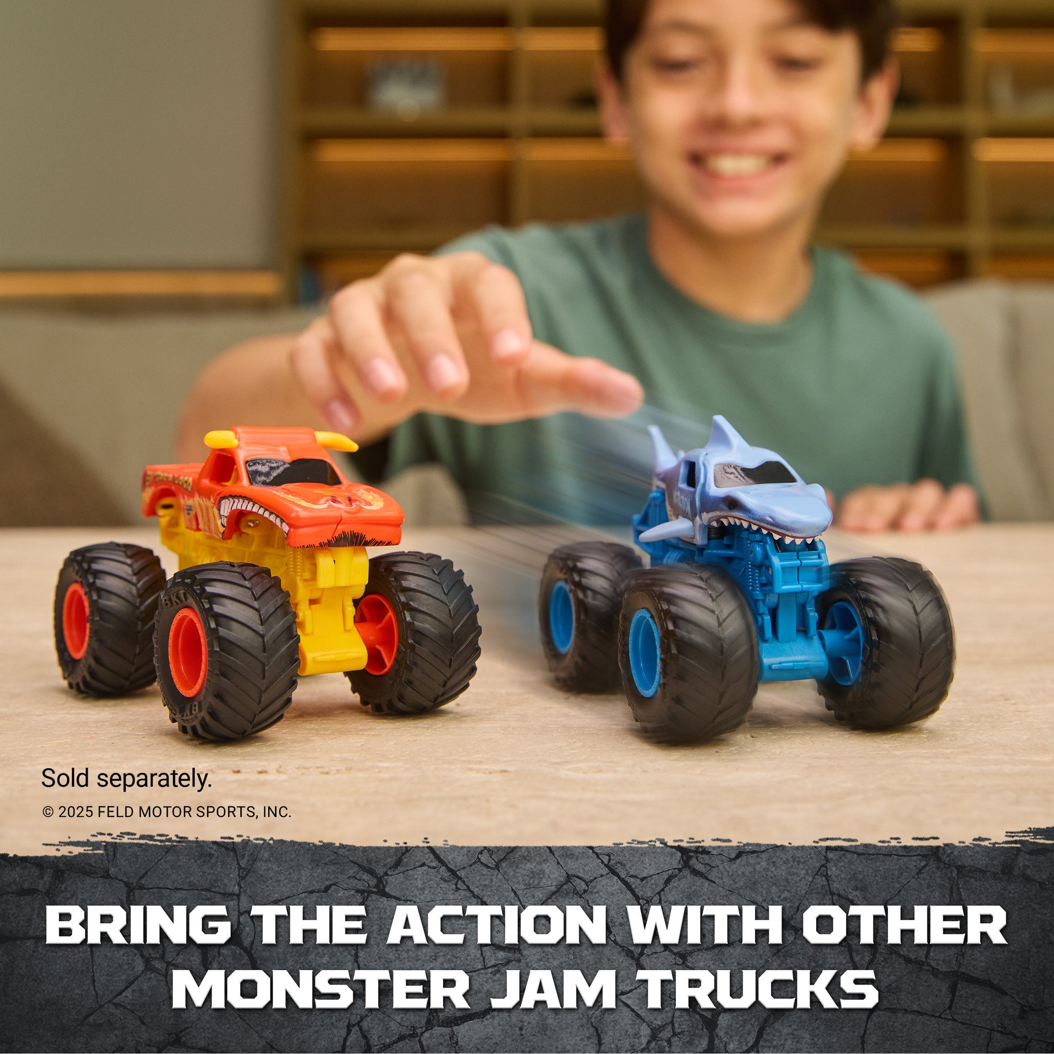 Monster Jam Smash & Bash Classroom Crusher Crash Course Playset