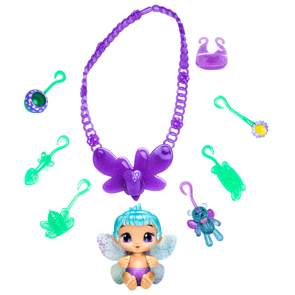 Baby Alive Glo Pixies Minis Carry 'N Care Necklace Lilac Pearl