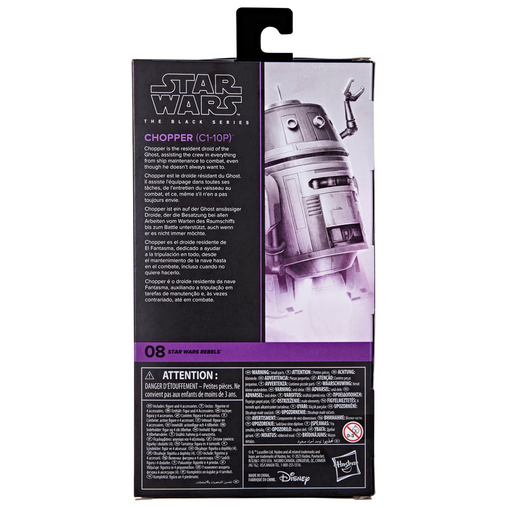 Star Wars The Black Series 6 Inch Action Figure - Chopper (C1-10P)