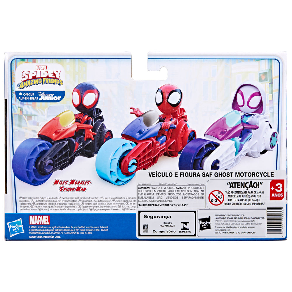 Marvel Spidey and His Amazing Friends Ghost-Spider Motorcycle and Figure