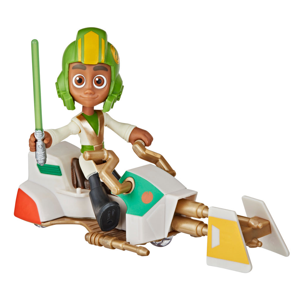 Star Wars Young Jedi Adventure Brightstar Figure & Speeder Bike - Toyworld NZ