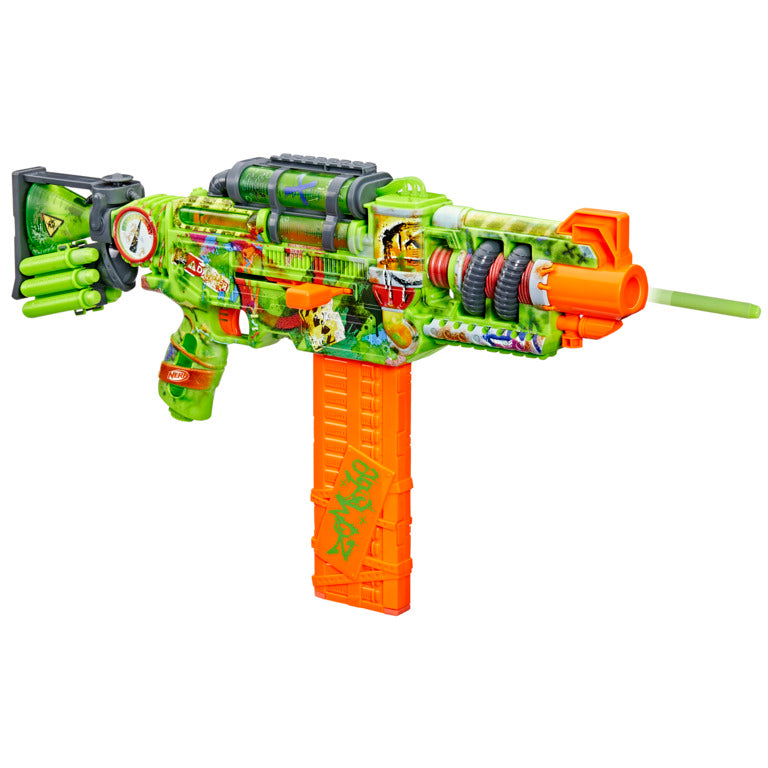 Nerf zombieシリーズ Nerf Zombie Strike Crosscut Blaster (Multicolour) : Amazon.in