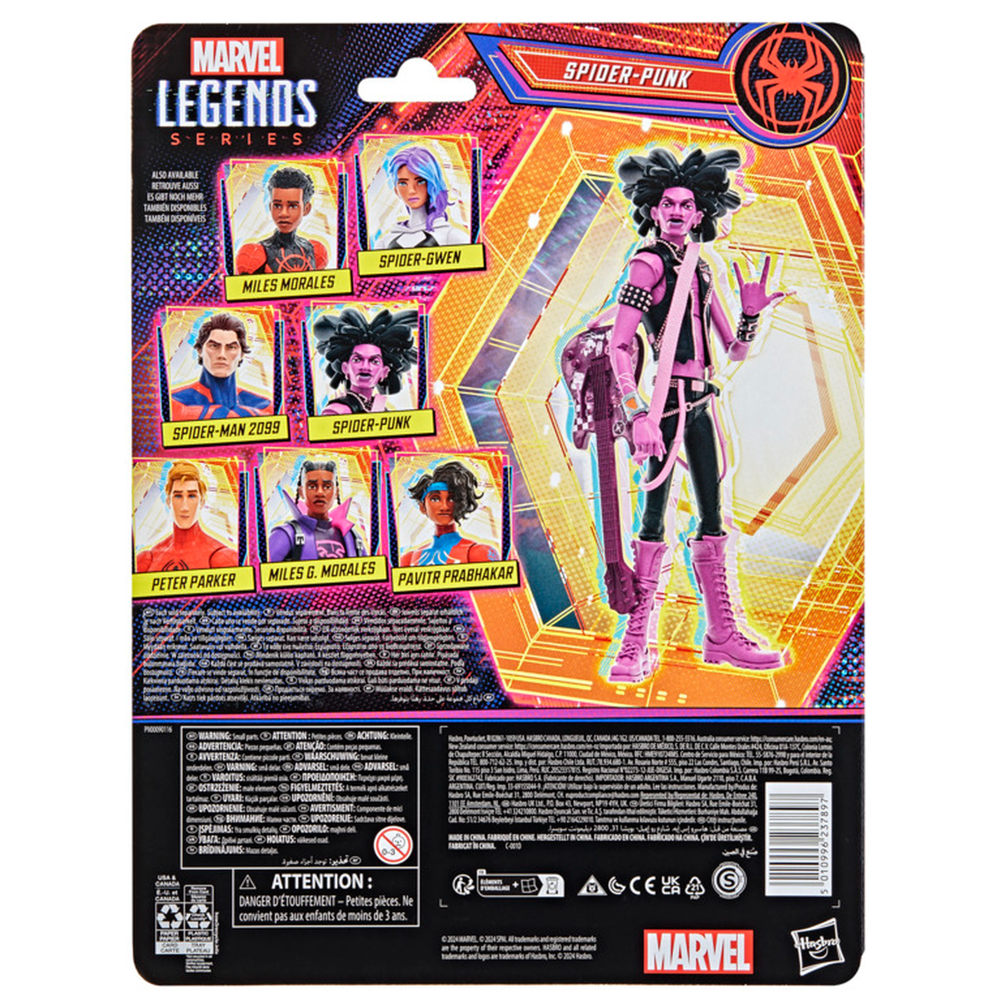 Marvel Legends Series Spider-Punk, Spider-Man: Across the Spider-Verse 6 Inch Action Figure