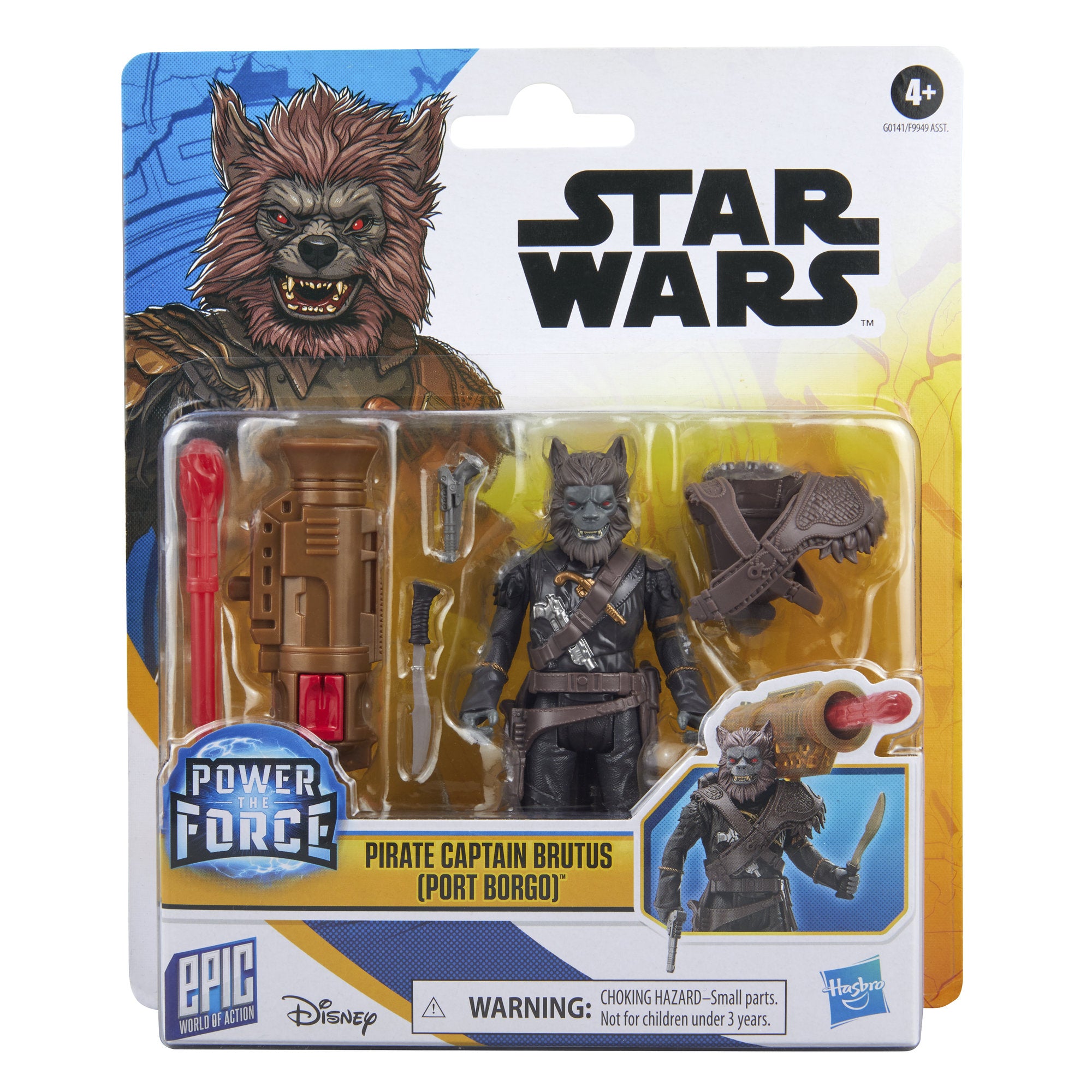 Star Wars 4 Inch Deluxe Action Figure - Pirate Captain Brutus