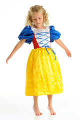 Fairy Girls Snow White Dress Satin Small