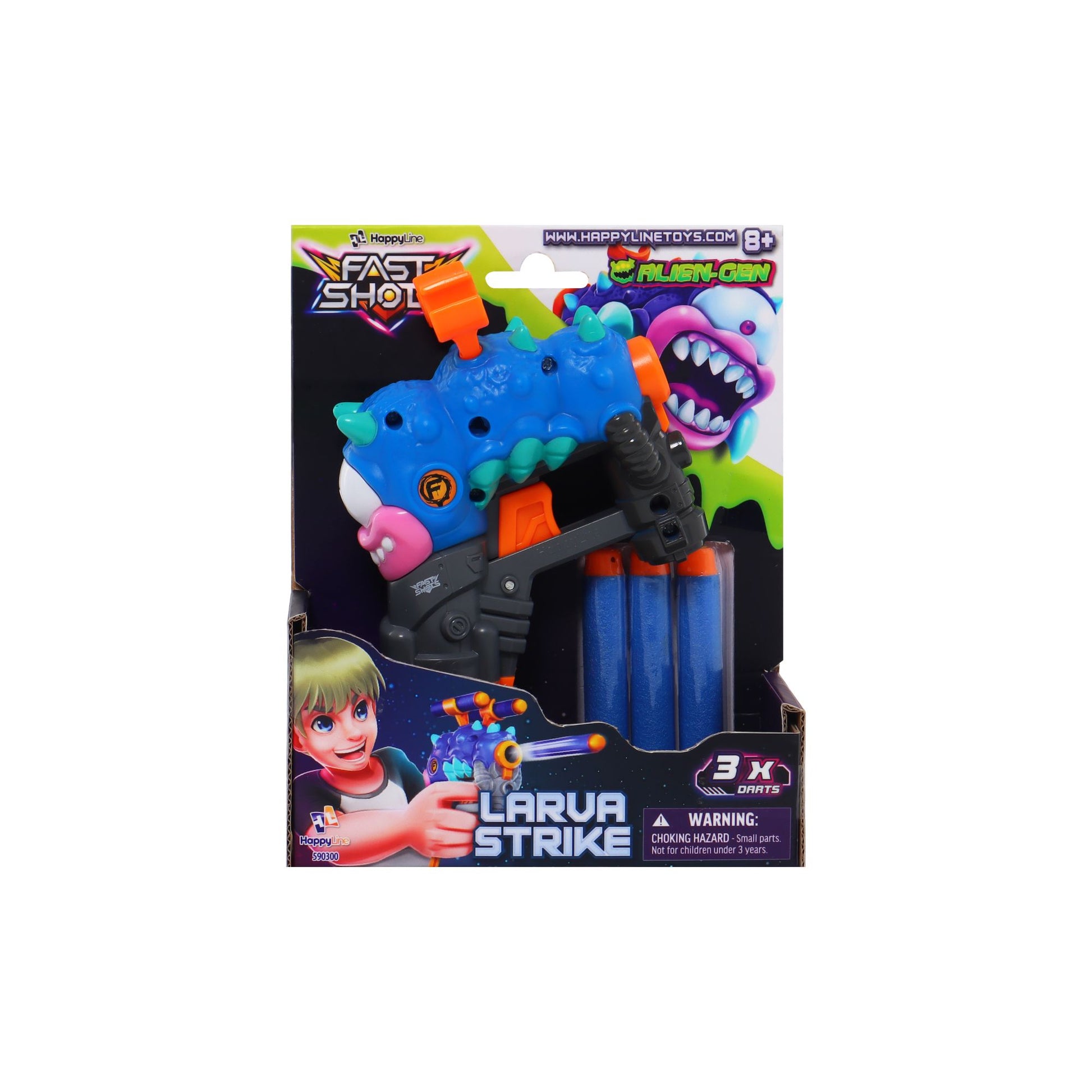 Fast Shots Alien Gen Larva Strike Blaster - Toyworld NZ