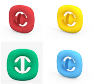 Fidget Snap Assorted Colours