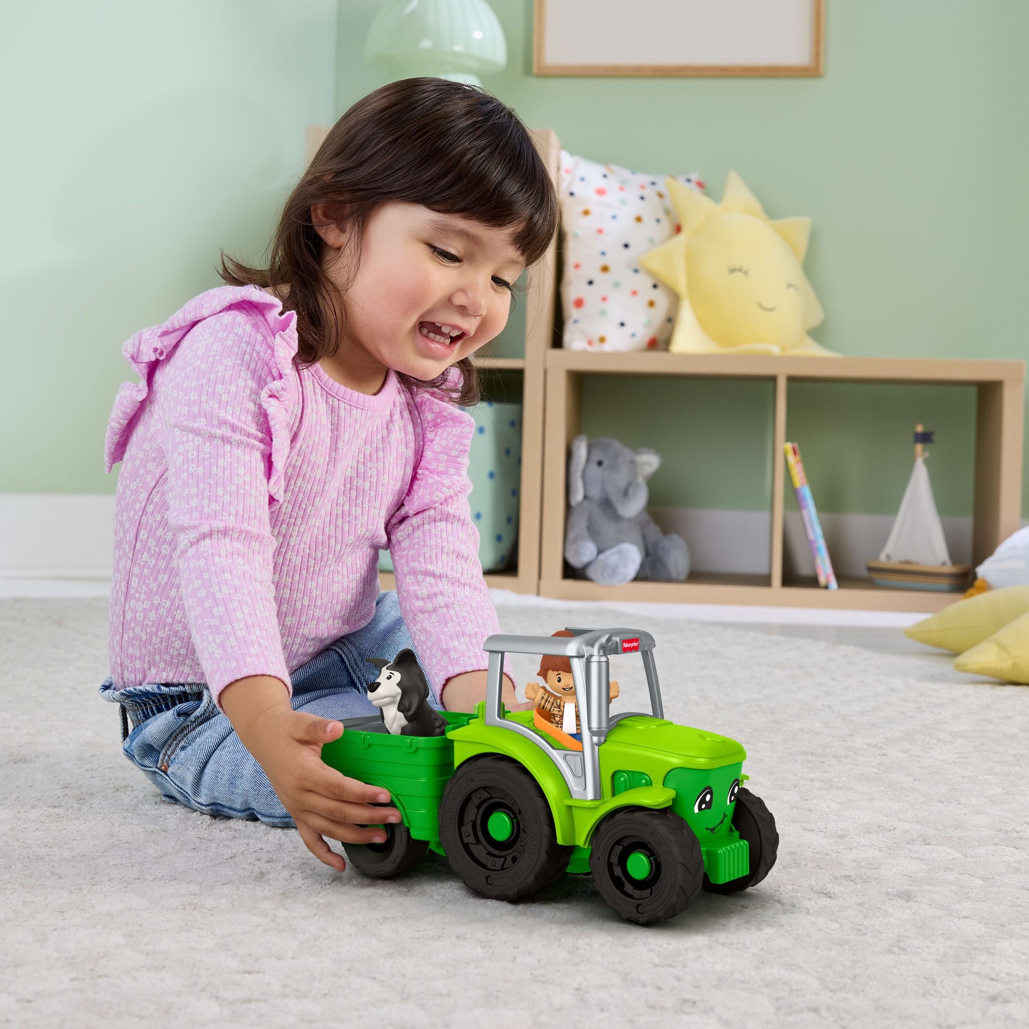 Fisher-Price Little People Push & Play Tractor
