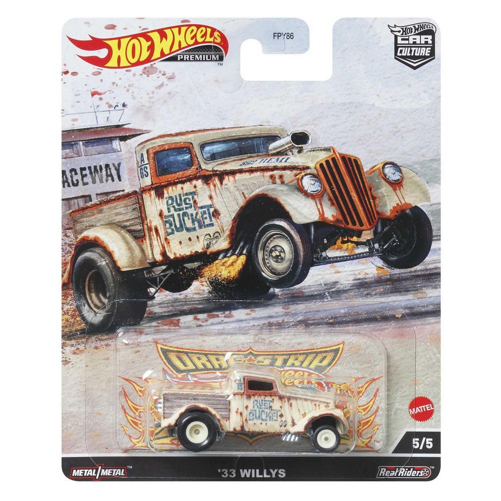 Hot Wheels Car Culture Dragstrip Demons 5/5 '33 Willys - Toyworld NZ