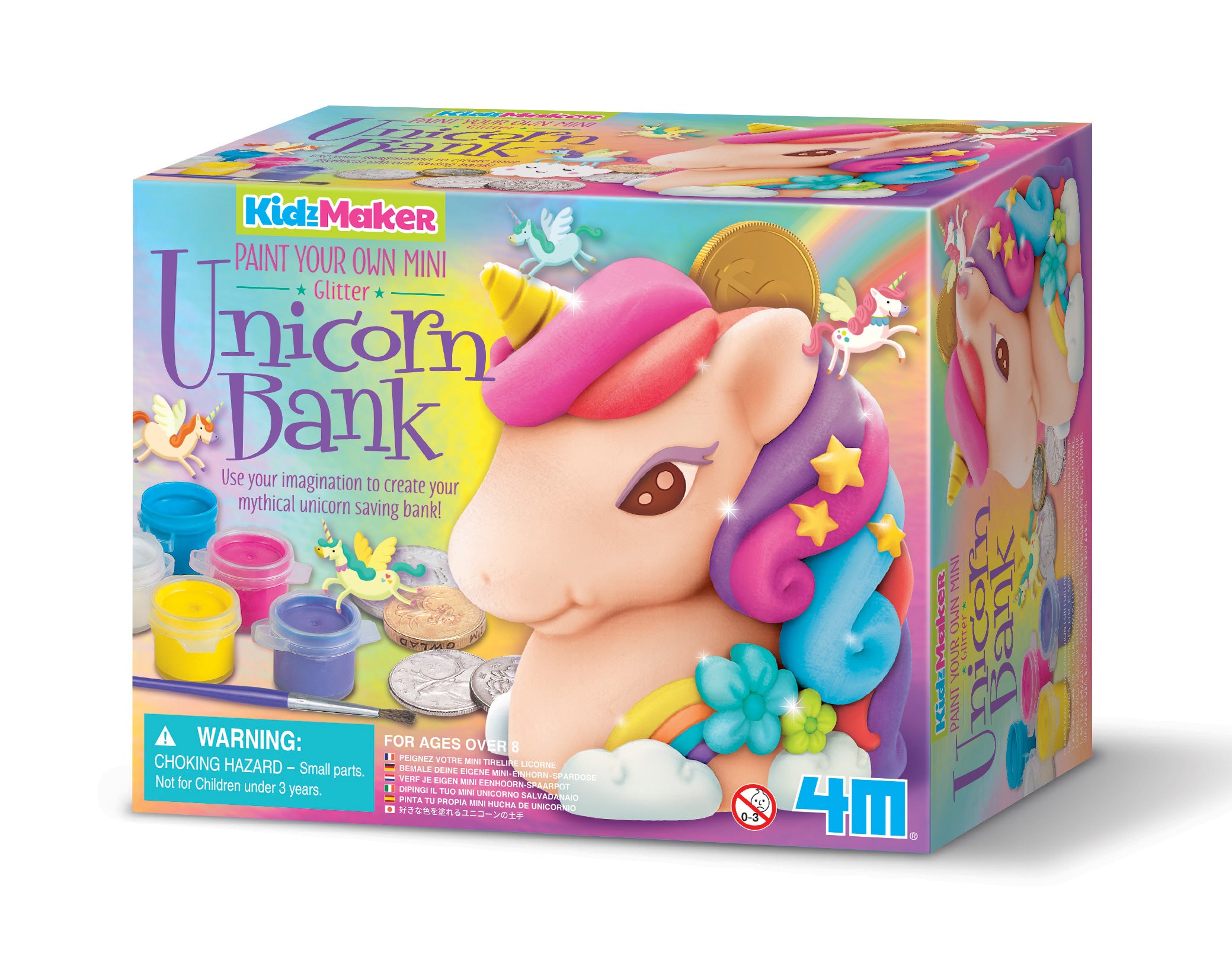 4M KidzMaker Glitter Unicorn Bank