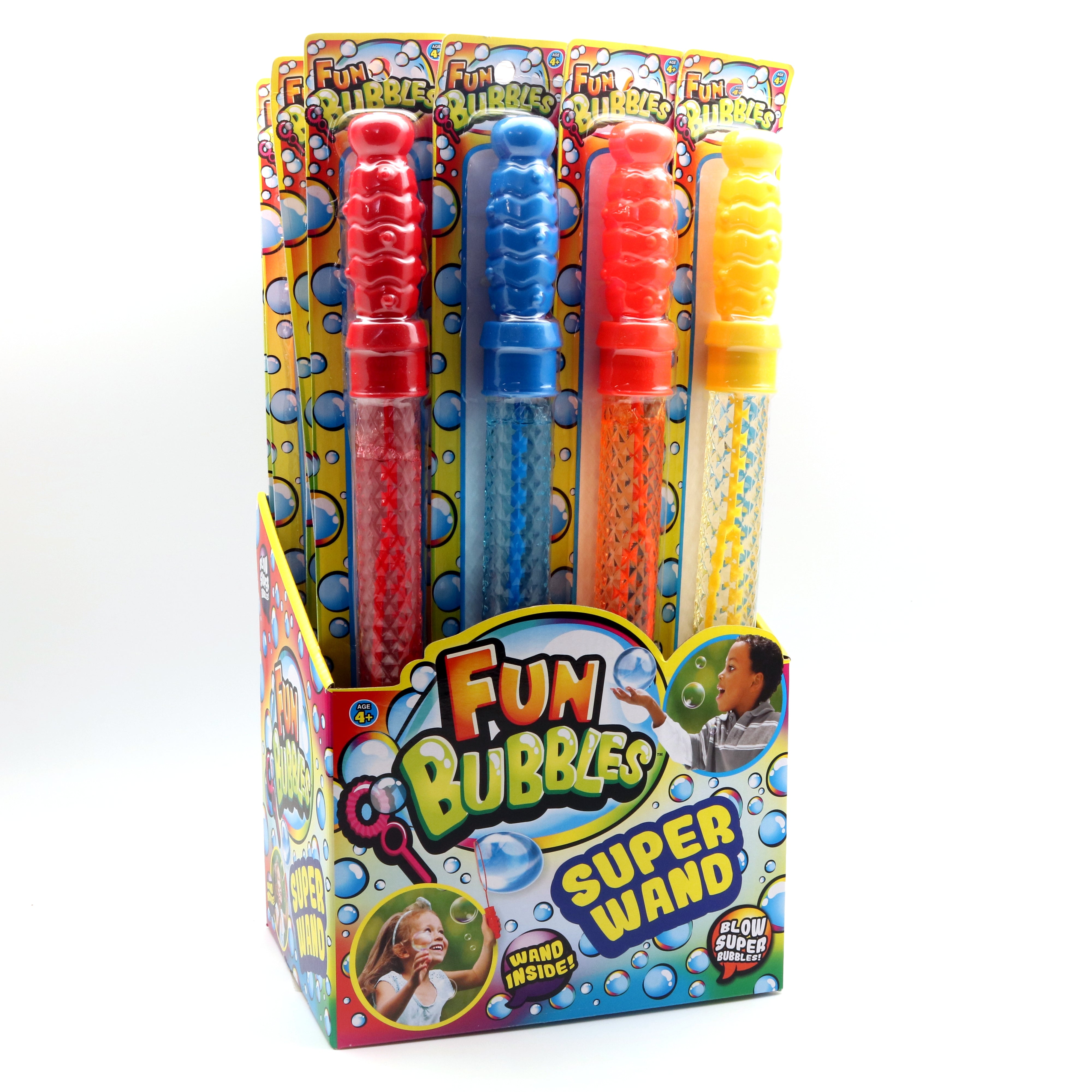 FUN BUBBLES BUBBLE WAND ASSORTED COLOURS