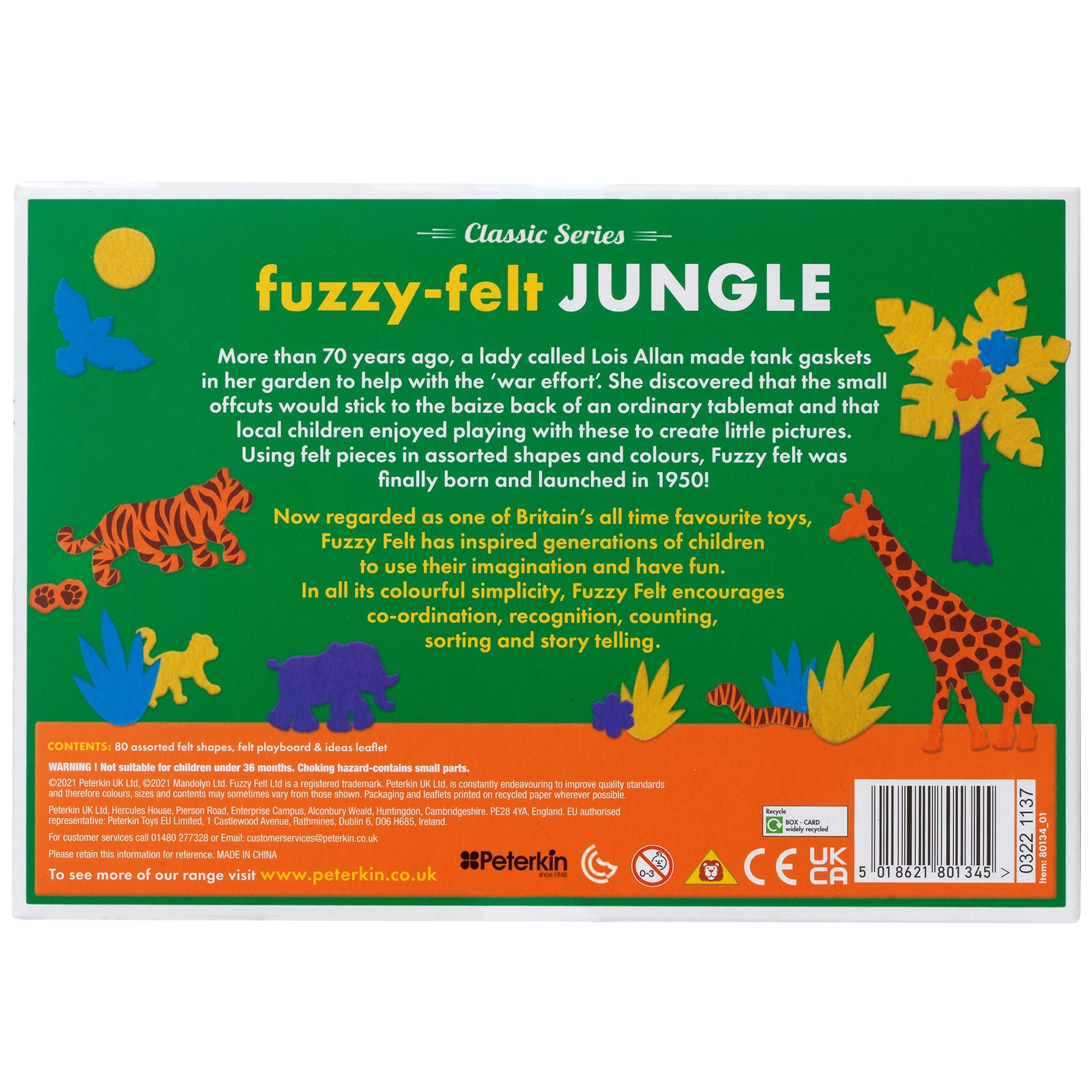 Fuzzy Felt Classic - Jungle