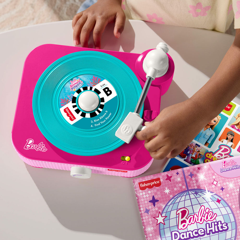 Fisher-Price Barbie Record Player - Dance Hits, with vinyls.