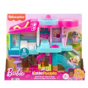 Fisher-Price Little People Malibu Barbie Beach House playset toy.