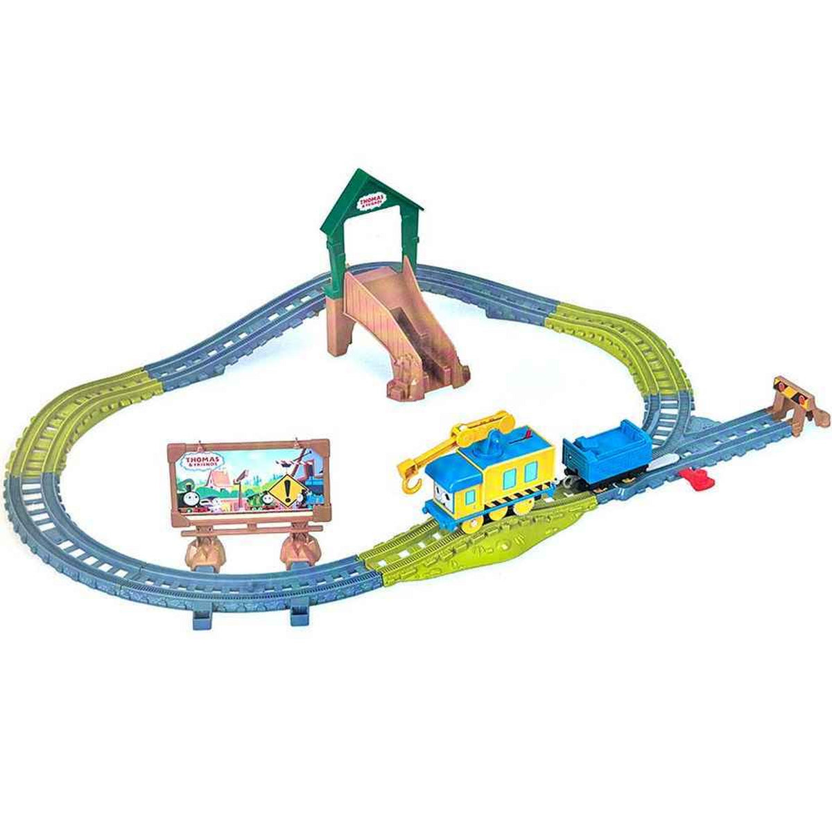 Toyworld Train Model Fisher-Price Thomas & Friends Motorized Train & Track Set Friends At W ...