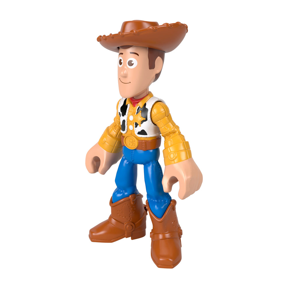 Side view of Fisher-Price Imaginext Toy Story XL 9 Inch Sheriff Woody Action Figure