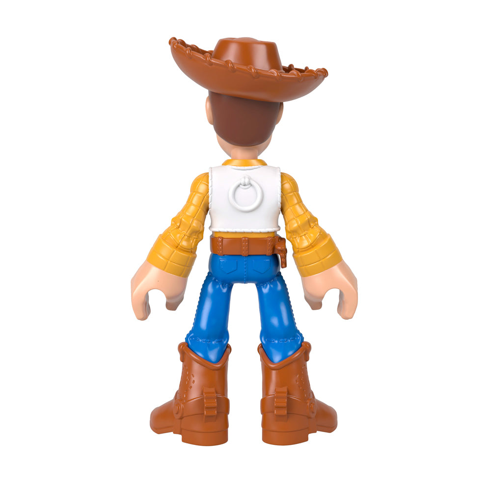 Back view of Fisher-Price Imaginext Toy Story XL 9 Inch Sheriff Woody Action Figure