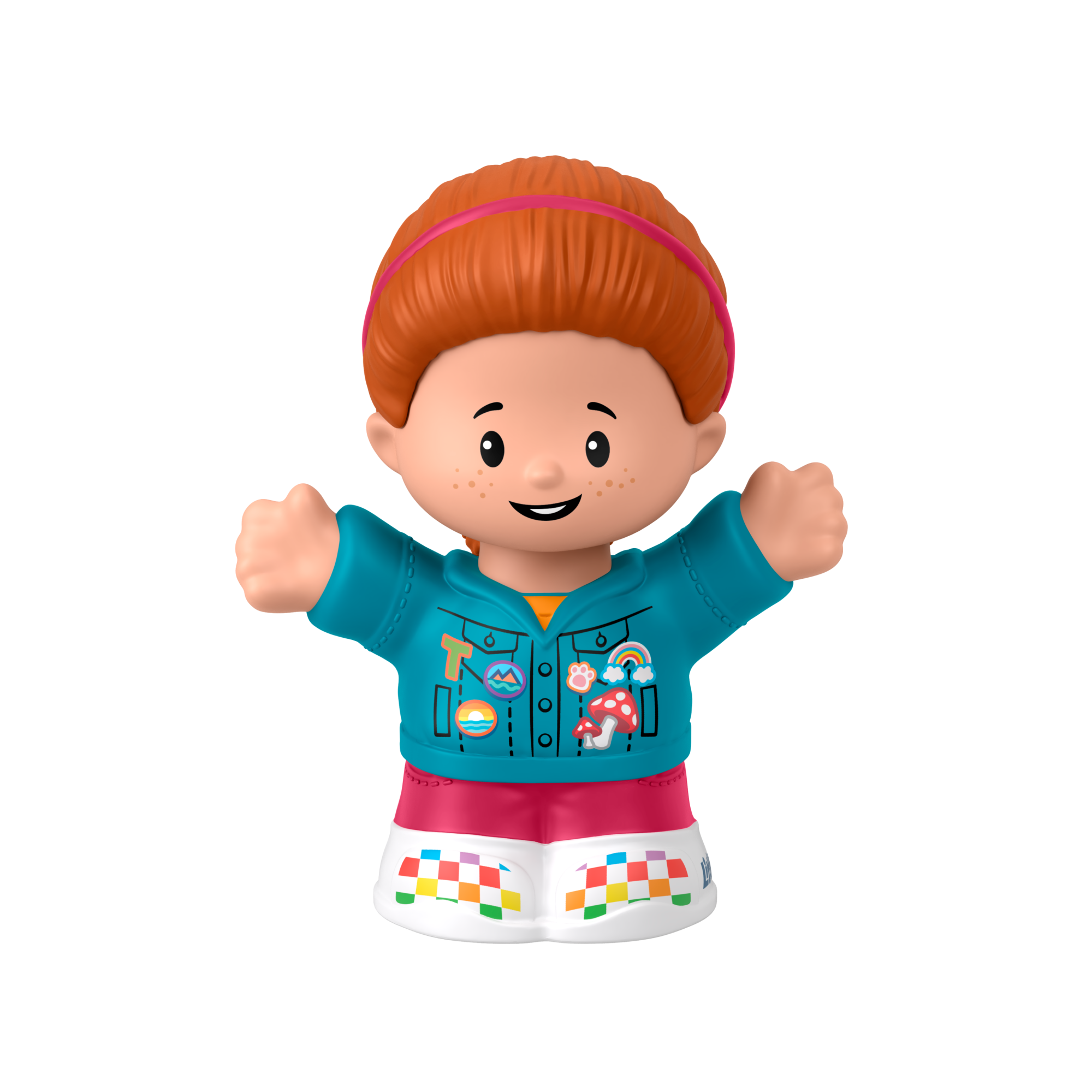 Fisher-Price Little People Girl with Ponytail in Denim Jacket toy