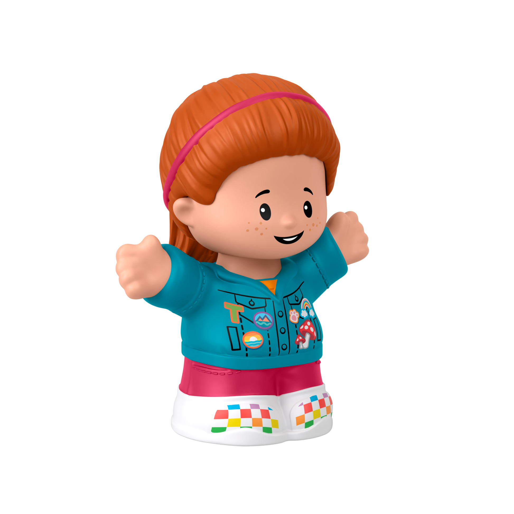 Fisher-Price Little People Girl with Ponytail in Denim Jacket toy