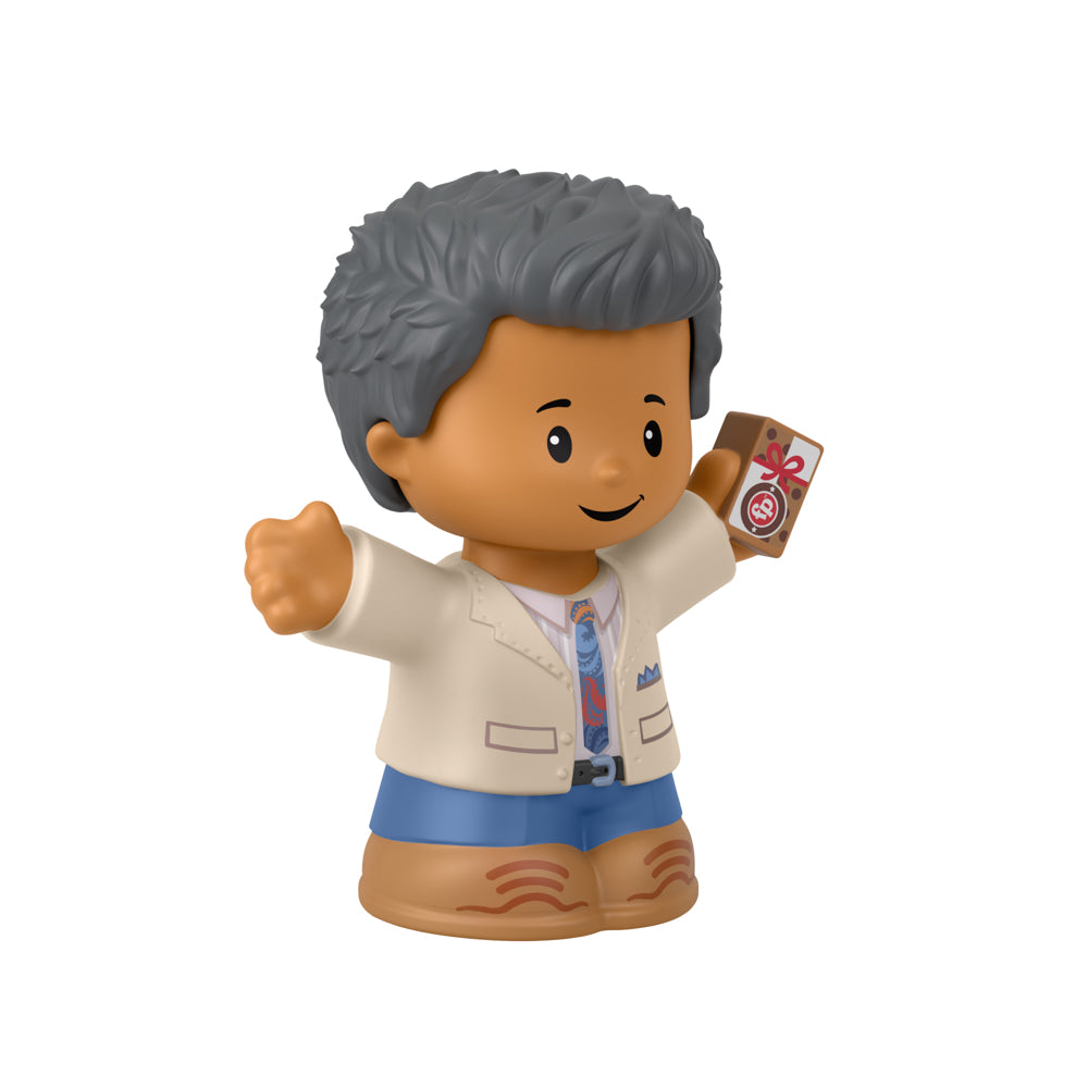 Fisher-Price Little People Grey-haired Man in Suit with Present