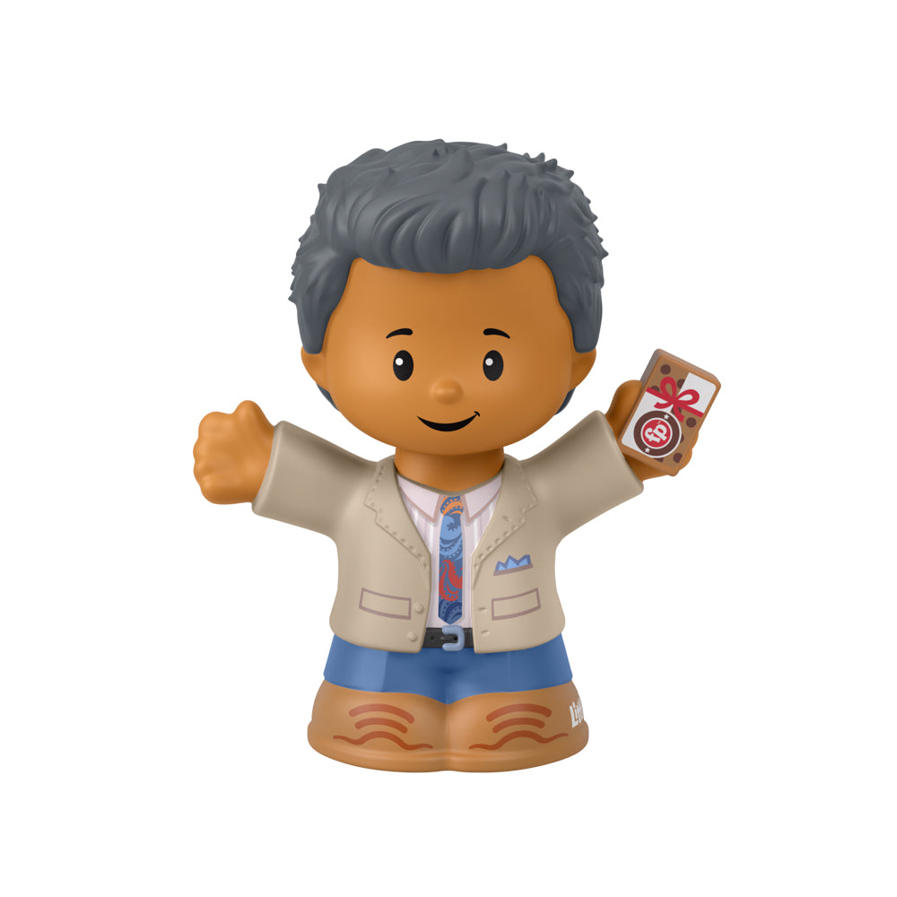 Fisher-Price Little People Grey-haired Man in Suit with Present