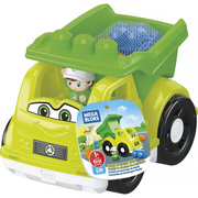 Fisher-Price MEGA Bloks First Builders Lil Vehicles Raphy Recycling Truck