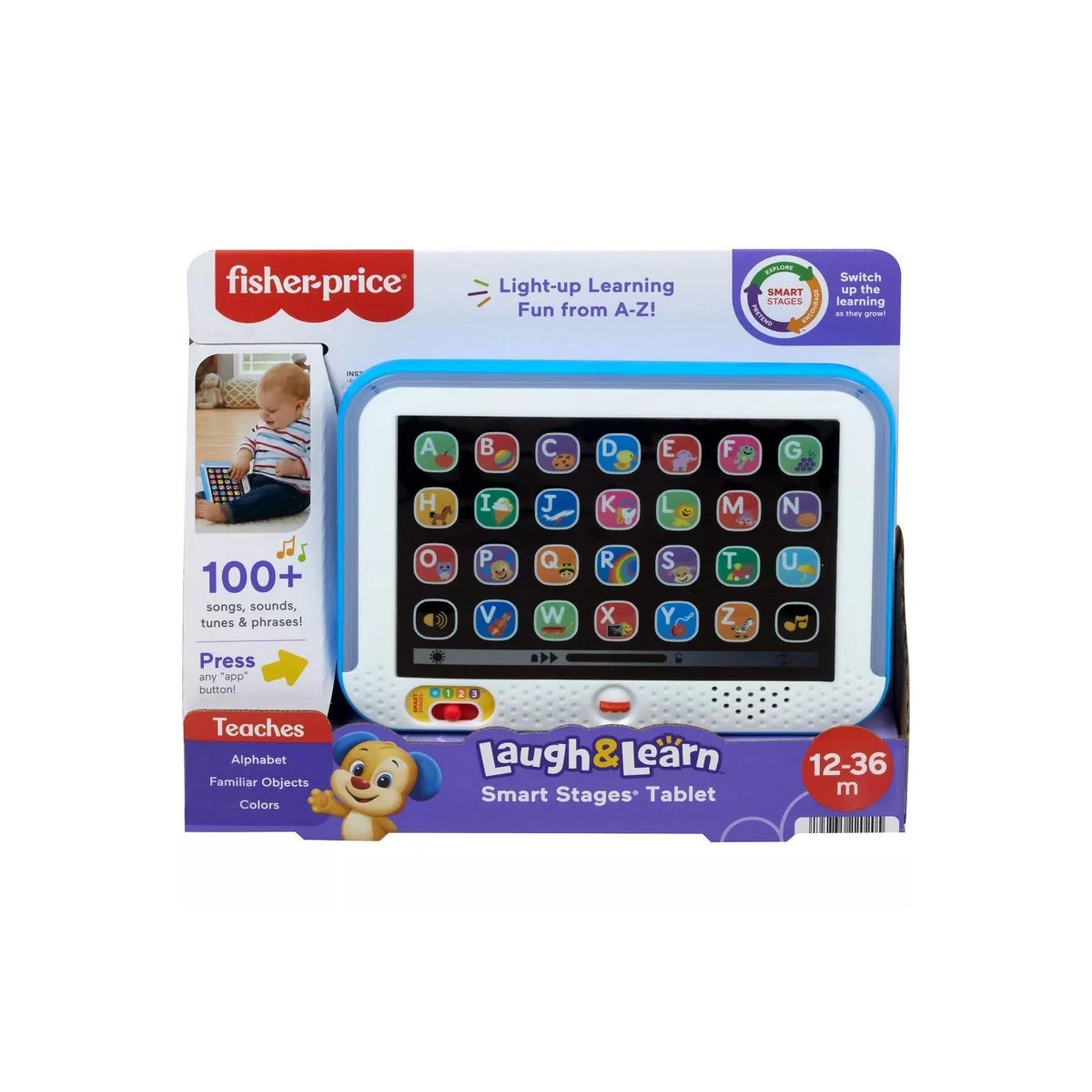 Fisher Price Laugh and Learn Smart Stages Tablet Blue – Toyworld NZ