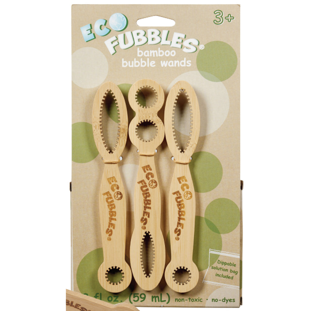 Fubbles Eco Bamboo Bubble Wand 3 Pack.