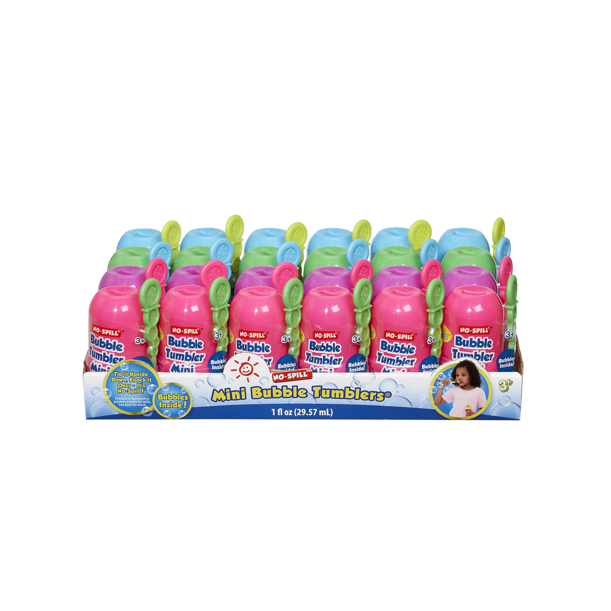 Fubbles No-Spill Mini Bubble Tumbler Assorted Styles.