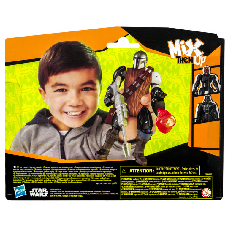 Star Wars Mixmashers Mando And Grogu Deluxe Figure