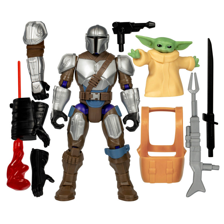 Star Wars Mixmashers Mando And Grogu Deluxe Figure