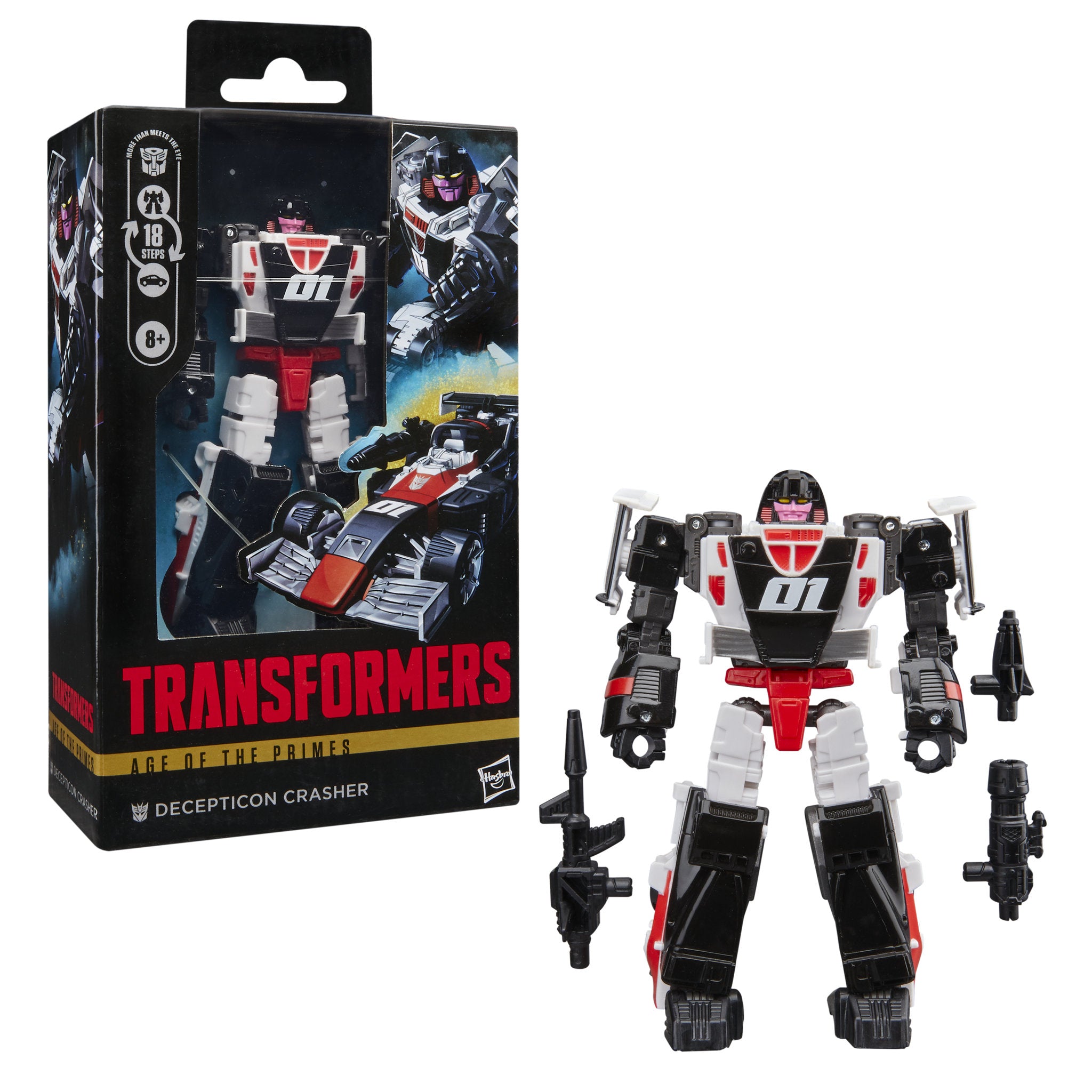 Transformers Age Of The Primes Deluxe Class Decepticon Crasher Action Figure