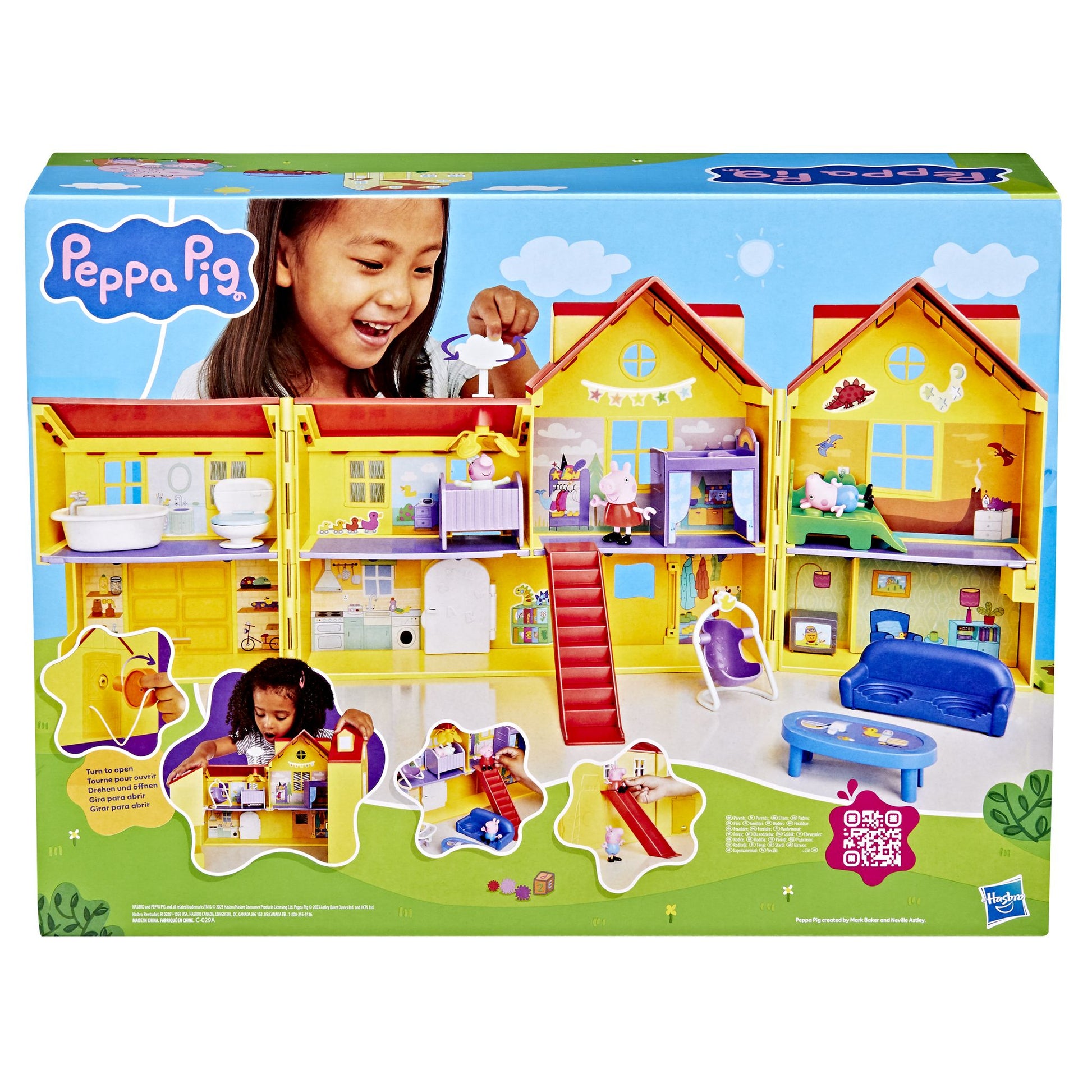 Peppa Pig Peppa's Big Family Fold Out House - Toyworld NZ